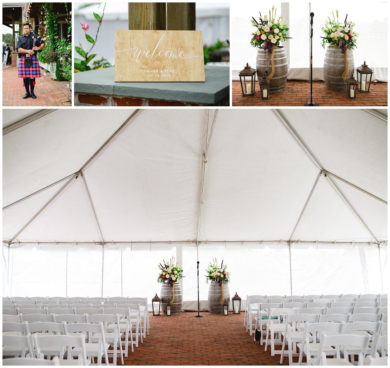 willow creek winery wedding cape may wedding cape may new jersey winery wedding outdoor ceremony tent ceremony